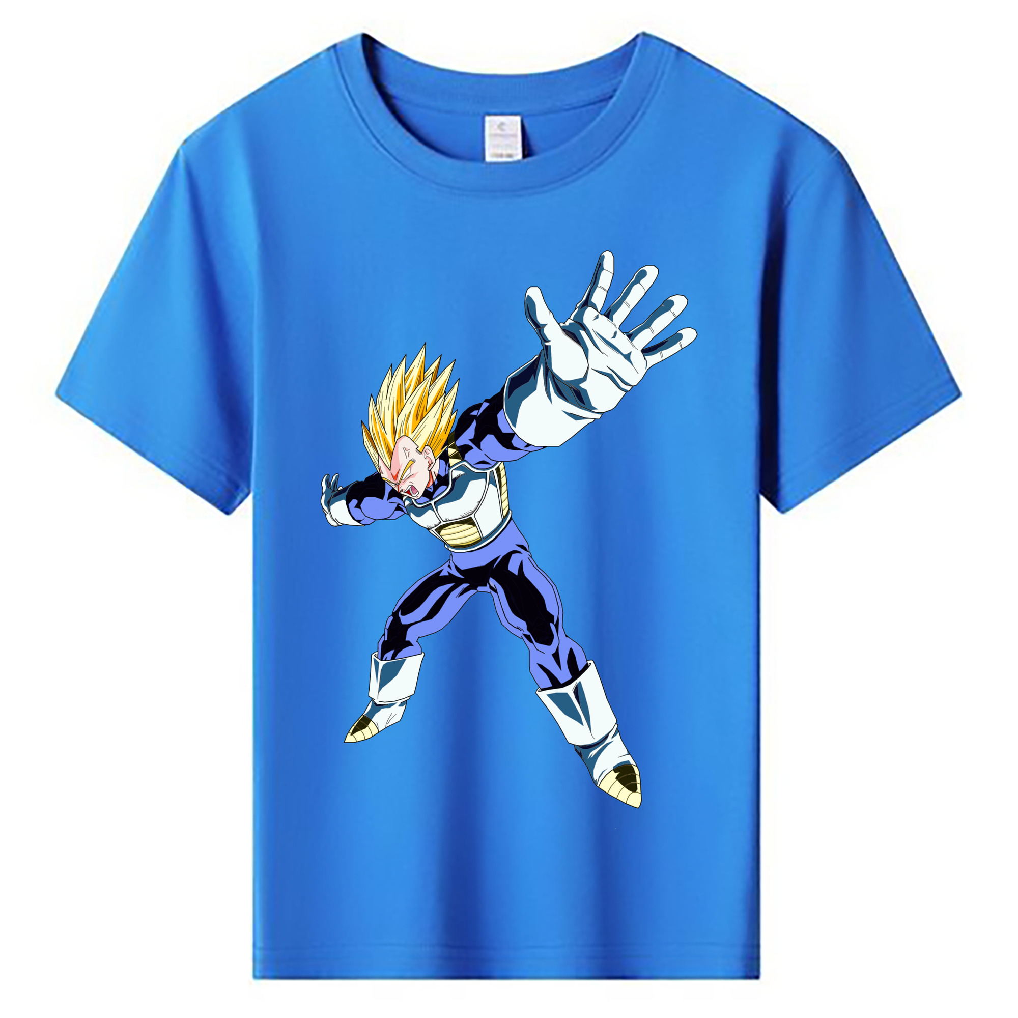 （画像用） ドラゴンボール ベジータ四世（Bejīta Yonsei）DRAGON BALL Vegeta IV 綿100％キッズTシャツ（フロントプリント）